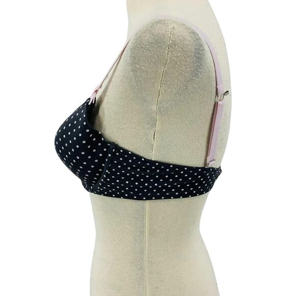 Motherhood Maternity Grey Pink Polka Dot Nursing Bra 34C - Picture 3 of 9